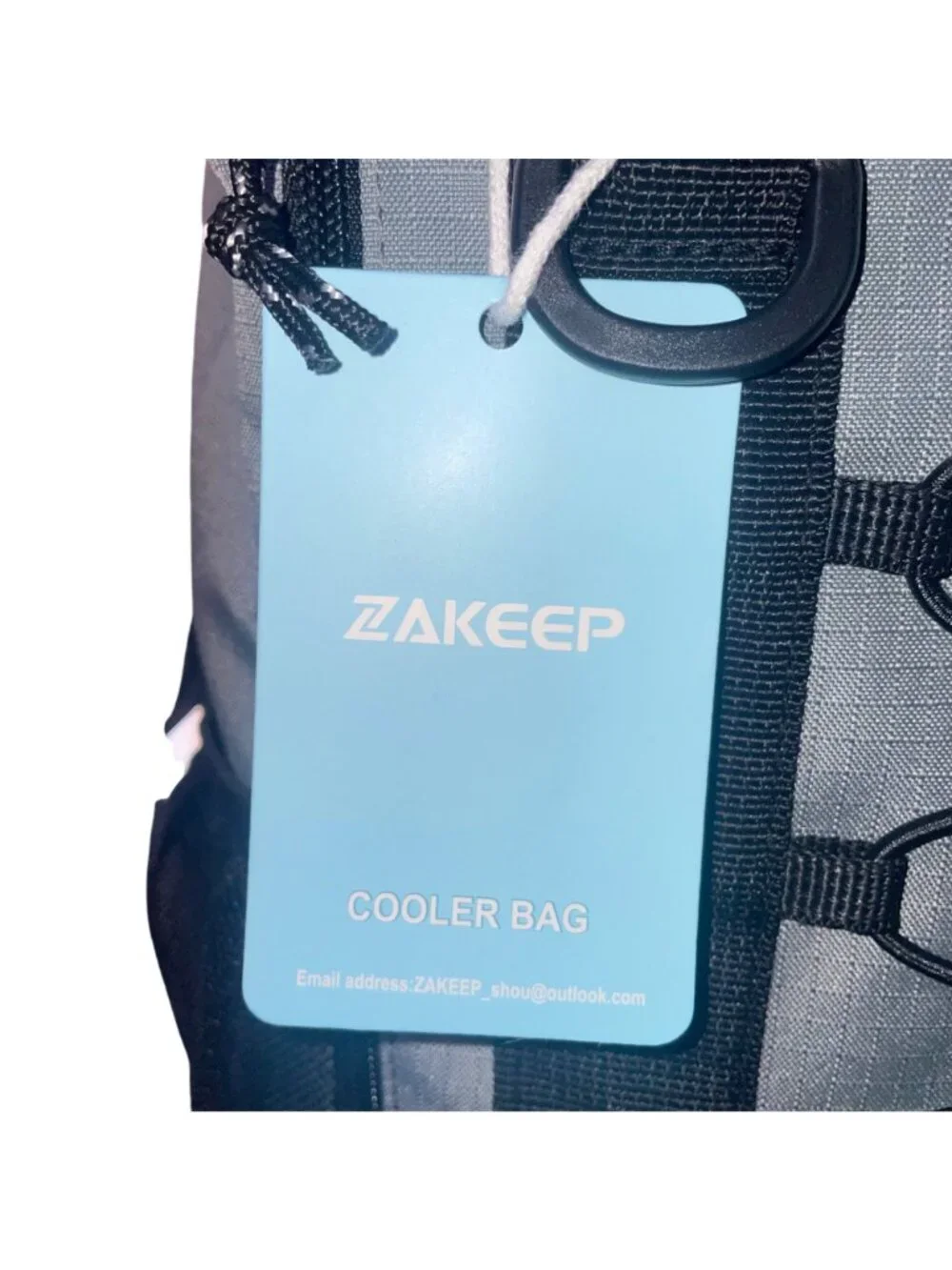 ZAKEEP Unisex Gray Polyester & EVA Insulated Cooler Backpack 24L Capacity